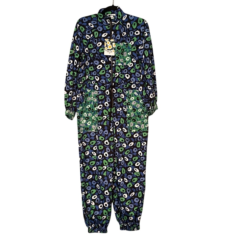 DVF x Target XXS Jazz Dot Jumpsuit NEW Retro Sporty Streetwear Maximalist Romper